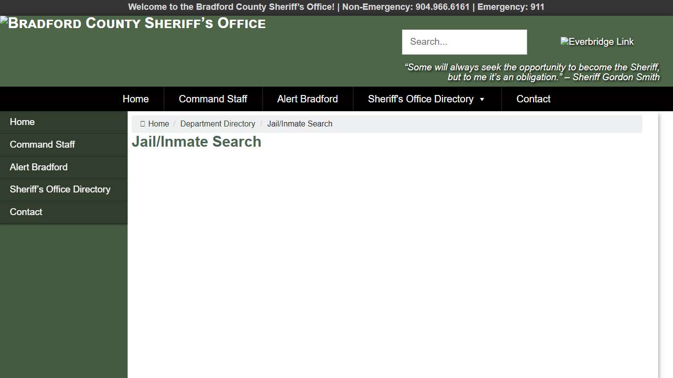 Jail/Inmate Search – Bradford County Sheriff’s Office